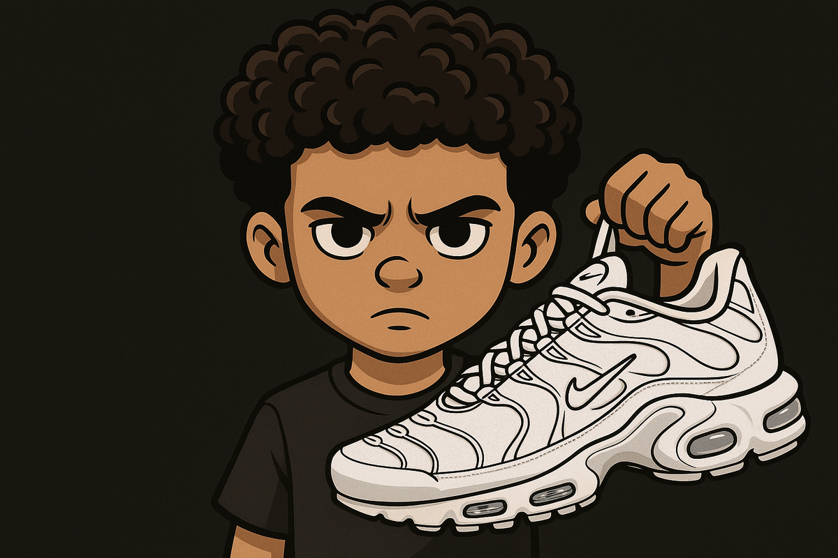Still need to be in cartoon mode, let him have big curly hair, dark background and to be serious